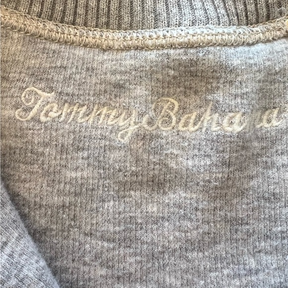 Tommy Bahama Men’s Large Coconut/Cream Half-Zip Sweater - Picture 5 of 8